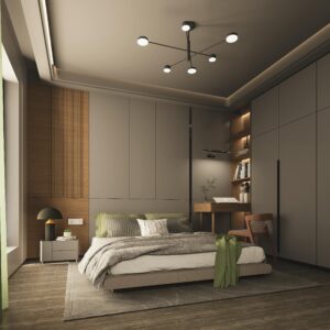 Ejemplo de dormitorio funcional y elegante usando diseño online